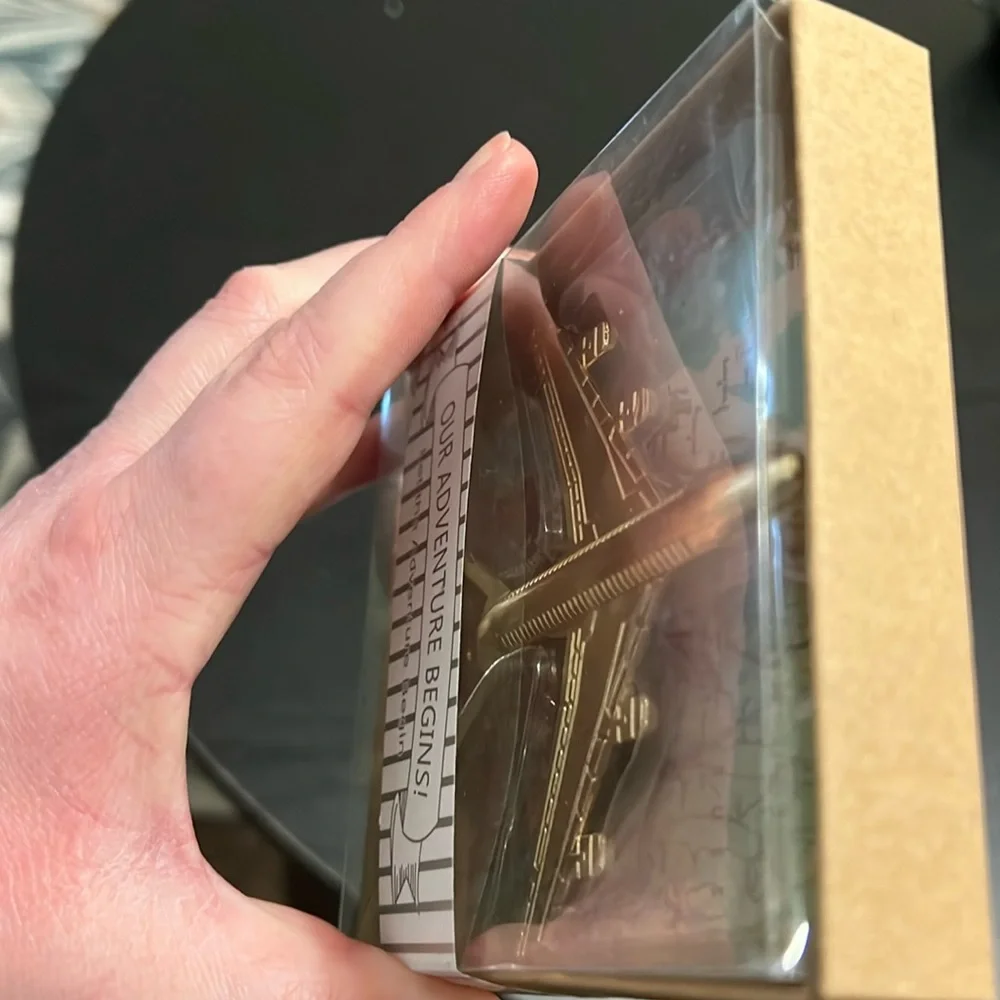 Our Adventure Begins Airplane Gold Metal Bottle Opener